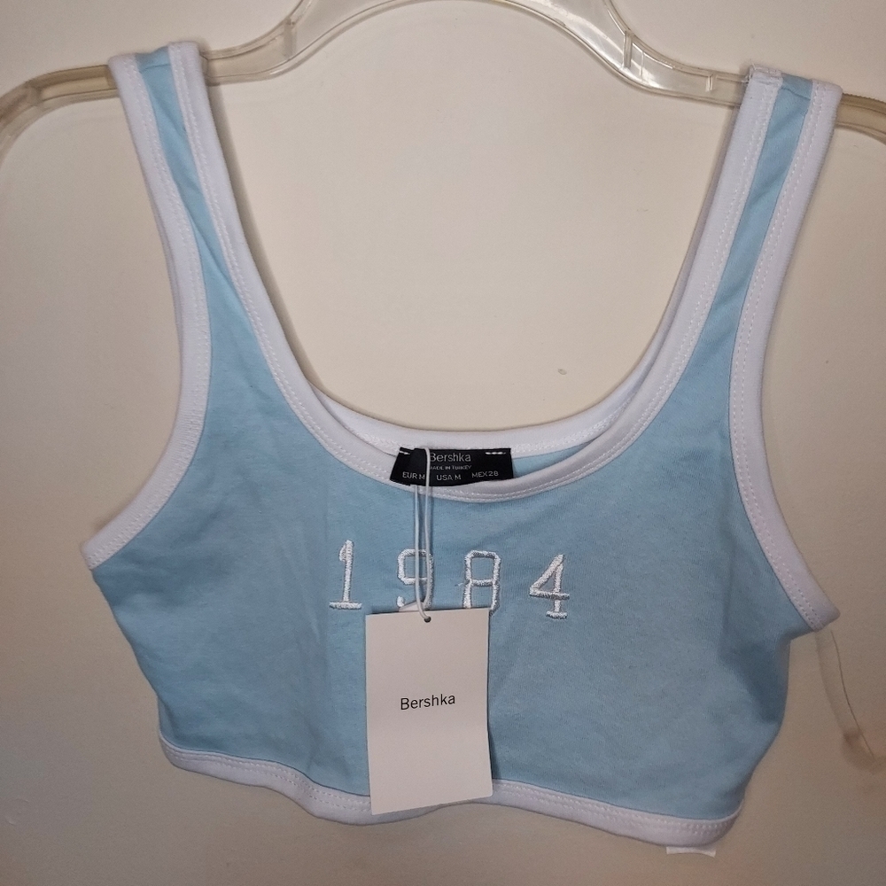 Bershka 1984 crop top